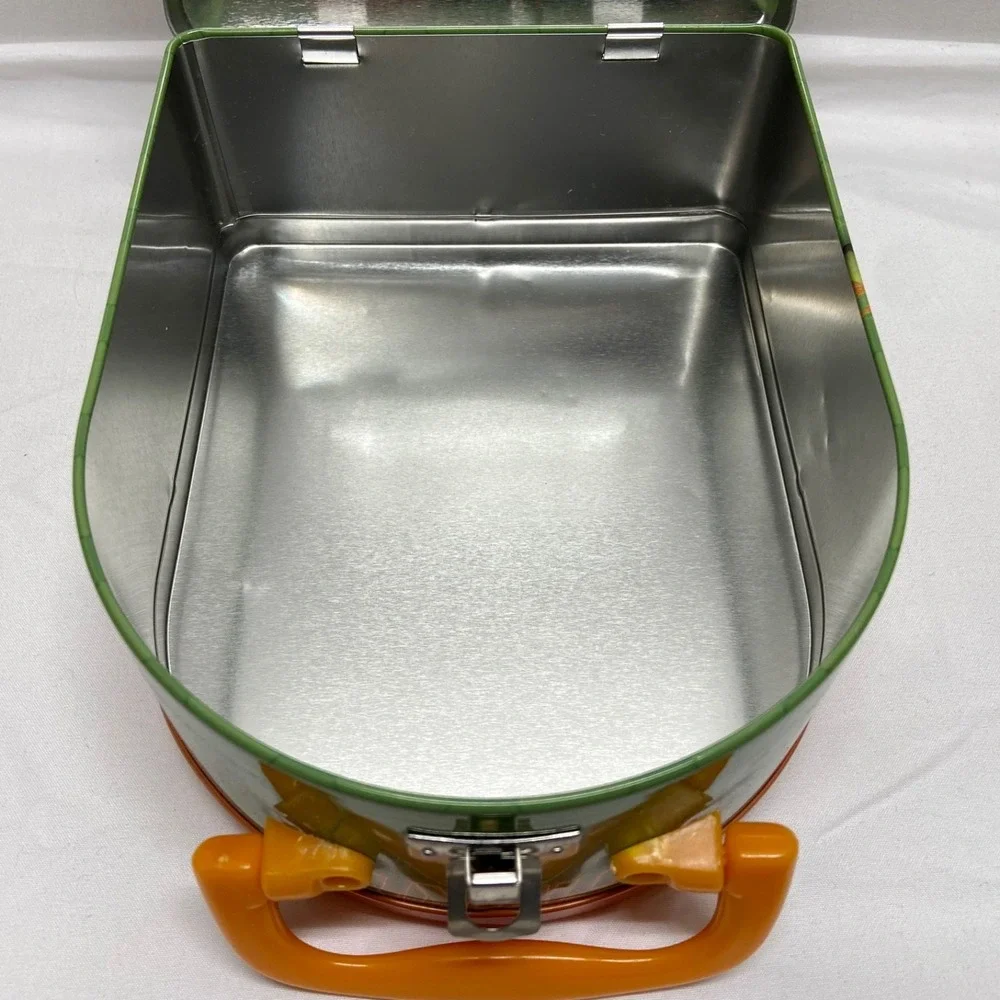TMNT Teenage Mutant Ninja Turtles Tin Box/Lunchbox W/ Handle-Michaelangelo MIKEY